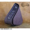 LEATHER SADDLEBAG S636 CROCODILE BROWN H-D SOFTAIL
