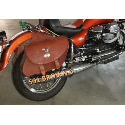 Leather Saddlebags S91 Brown 6  *TO REQUEST*