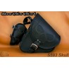 LEATHER SADDLEBAG S593 SKULL H-D SOFTAIL