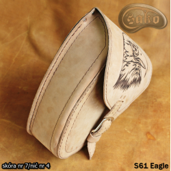 LEATHER SADDLEBAG S61 EAGLE H-D SOFTAIL